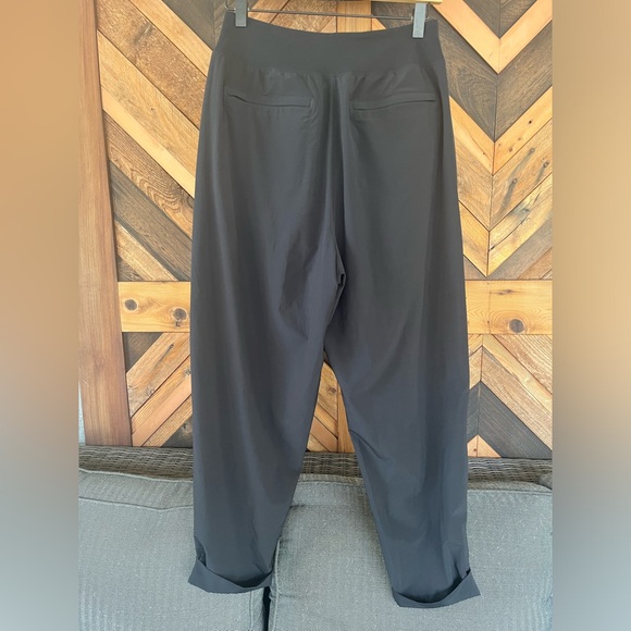 Athleta Cardiff Black Tie Front Black Pant Size 10 - Picture 3 of 10